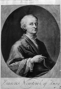 アイザック・ニュートン（1642-1727）の肖像 作： William M. Timlin