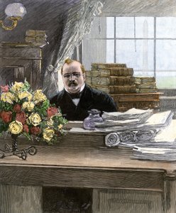 スティーヴン・グローヴァー・クリーヴランド（1837-1908）の肖像（アメリカ大統領 作： Unbekannter Künstler