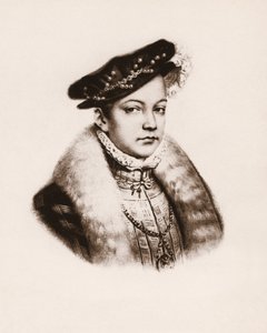 フランス王フランソワ2世の肖像（1544-1560年） 19世紀の版画 作： Unbekannter Künstler
