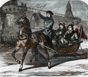 1756 年 6 月、ロシアのエオンの騎士の肖像