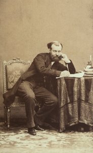 有名なフランスの作曲家シャルル・グノーの肖像画 作： Unbekannter Künstler