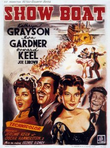 ショー・ボート」のポスター（カラーリトグラフ 作： Unbekannt