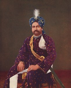 プリンス・シェル・ザマン 1881年生まれ ラズル・カーンの長男 1900年代前半撮影 インド・グジャラート州ジュナガド出身 作： Unbekannter Künstler