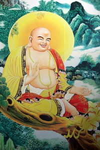 Quan The Amの仏塔。笑顔の仏画。ダナン。ベトナム 作： Unbekannt
