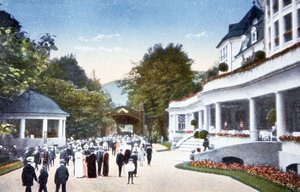 クロイツバードのラジウム風呂、1910年頃（絵葉書） 作： Unbekannter Künstler