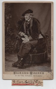 リヒャルト・ワーグナー（1813-1883）（1868年、写真） 作： Unbekannter Künstler