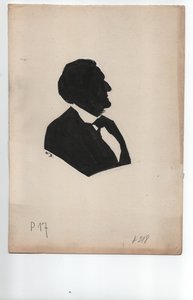 リヒャルト・ワーグナー（1813-1883）1850年頃、シルエット) 作： Unbekannter Künstler