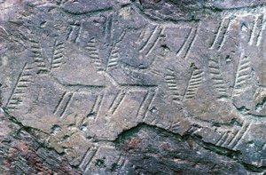 ヴァル・カモニカのマッシ・ディ・チェンモ国立考古学公園の岩石彫刻（ユネスコ世界遺産登録