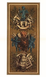 パリのルーブル美術館のロココ調の壁パネル 作： Unbekannter Künstler