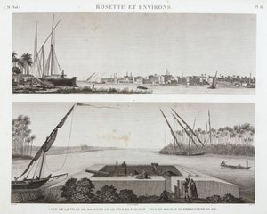 ロゼッタとナイルの河口（エジプト、1798年頃