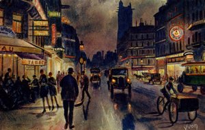 パリ、リヴォリ通り、1933年頃（絵葉書） 作： Unbekannter Künstler