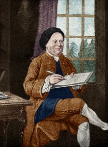 サミュエル・リチャードソン、ポートレート。イギリスの作家 1689年8月19日～1761年7月4日 メイソン・チェンバーリン作 作： Unbekannt