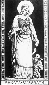 ハンガリーの聖女エリザベートの生涯の一場面 作： Unbekannter Künstler