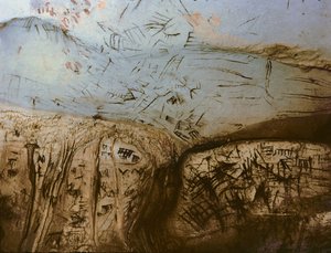 回路図記号、新石器時代の岩絵、c。 紀元前5千年紀（写真） 作： Unbekannter Künstler