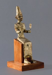 カナン神話の戦争の神、バアルの着席した置物、メギド、紀元前1300〜1200年頃 作： Unbekannt