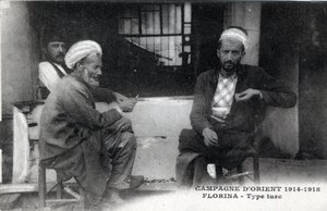 セルビア、フロリナトルコ人男性 - ポストカード 1914-1918 作： William M. Timlin