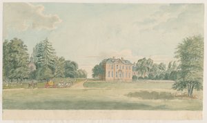 Stretton Hall：水彩画、nd [18世紀後半] 作： Unbekannt