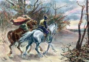 三十年戦争の頃のスウェーデンの騎馬民族 作： Unbekannter Künstler