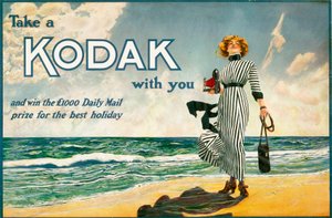 Take a Kodak with you」、コダック・カメラの広告、イギリス、1910年頃 作： Unbekannt