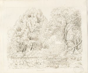 タムワース-ルーラルビュー：インク描画、nd [19セント] 作： Unbekannt