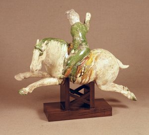 唐土器のポロ競技選手像 作： Unbekannt