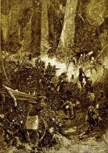 1900年のアシャンティ戦争森の中の戦い 作： Unbekannter Künstler