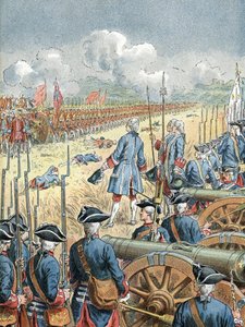 フォントノワの戦い (1745 年): ジョセフ ダンテロックス伯爵が「紳士レ ザングレ、先に撃て」と答える 作： Unbekannter Künstler