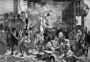 Os conquistadores da Bastilha, França (gravura) 作： Unbekannter Künstler