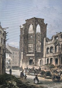 ストラスブール図書館の破壊された建物 作： Unbekannter Künstler