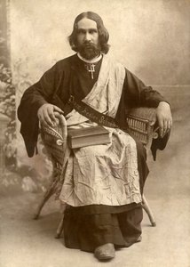テキサス州テンプル、1888年頃の神の癒し手シュレーダー（モノクロ写真 作： Unbekannt