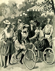 ブローニュの森の自転車ファッション