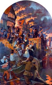 O grande incêndio de Londres 作： Unbekannter Künstler
