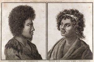 国王とタヒチの主婦（1773年頃 作： Unbekannt