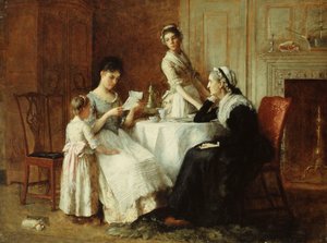 待望の手紙、1890 作： Unbekannt
