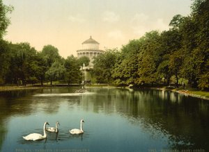 ザクセ庭園、ワルシャワ、ロシア（＝ワルシャワ、ポーランド）、1890～1900年頃