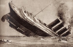 ルシタニアの沈没 作： Unbekannter Künstler