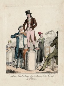 大通りドガン、パリのトルバドール、1820年頃（彫刻） 作： Unbekannter Künstler