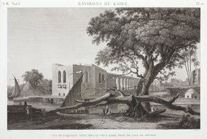 ルーダ島から見たオールドカイロの水道橋（エジプト、1798年頃 作： Unbekannt
