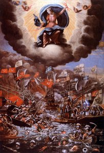 レパントの戦い (1571)、絵画 作： Unbekannter Künstler