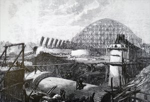 セント・パンクラス駅の建設 作： Unbekannt