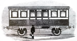 ヴィクトリア女王とアルバート公の王室専用車の外観。 作： Unbekannt
