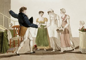フランス第一帝政時代（1804-1815）のファッションデザイナー、エングレーヴィング 作： Unbekannter Künstler