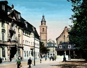 エアフルトの歴史的家屋 作： Unbekannter Künstler