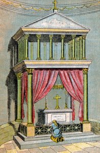 聖マルティヌスの墓、1900年頃（イラスト） 作： Unbekannter Künstler