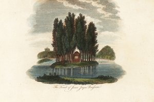 ジャン＝ジャック・ルソー、フランス人作家の墓。1803年（彫刻） 作： Unbekannter Künstler