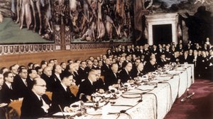 1957年3月25日、ローマ条約（写真） 作： Unbekannter Künstler