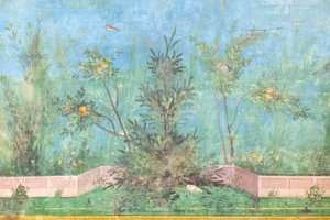 リヴィアの家のトリクリニウム、フレスコ画、紀元前 20 ～ 10 年、ローマ国立博物館 (museo nazionale romano)、ローマ、イタリア 作： Unbekannter Künstler