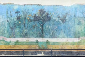 リヴィアの家のトリクリニウム、フレスコ画、紀元前 20 ～ 10 年、ローマ国立博物館 (museo nazionale romano)、ローマ、イタリア 作： Unbekannter Künstler