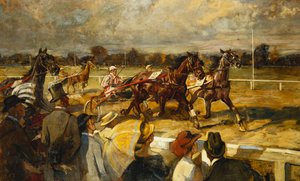 Trotting、Hoppe-Garden、ベルリン、c.1900 作： Unbekannt