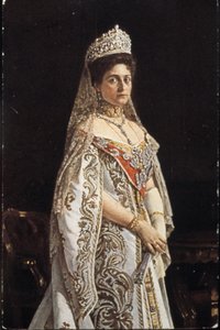 ツァリーナ・アレクサンドラ・フョードロヴナ（1872-1918）。 作： Unbekannter Künstler